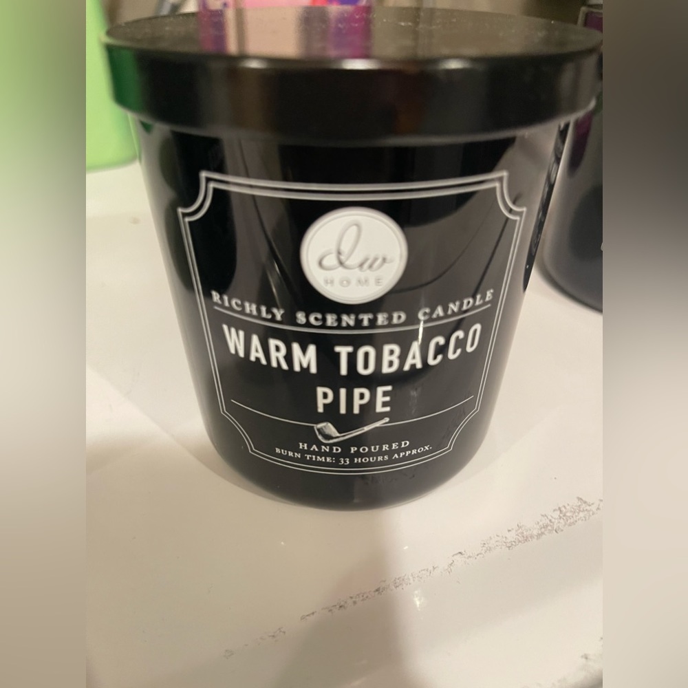 DW Home Scented Warm Tobacco Pipe 1-wick Candle 9.7 oz 33 Hour BURN - Picture 2 of 2